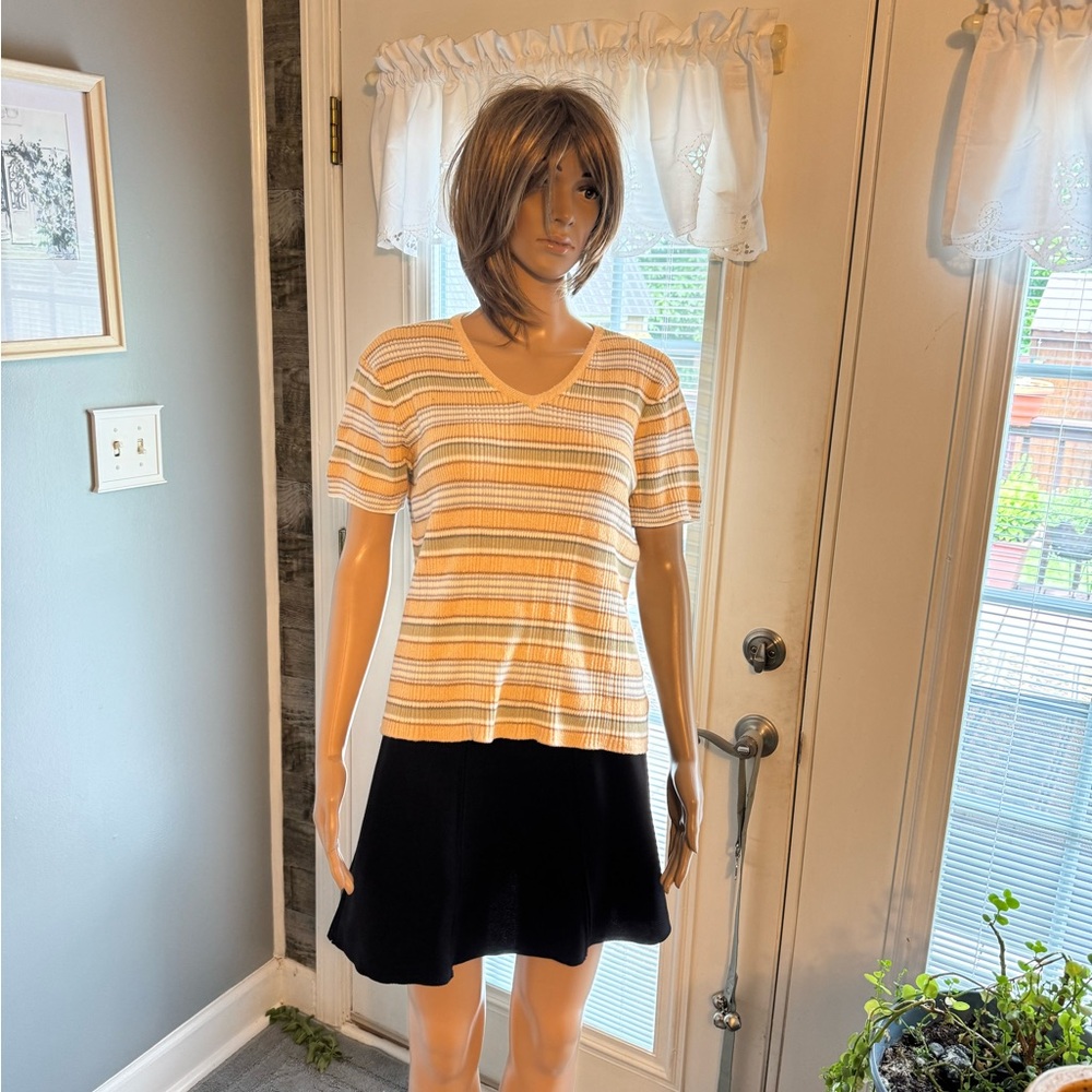 Vintage Liz Claiborne Liz Sport Short Sleeve Sweater SZ MED